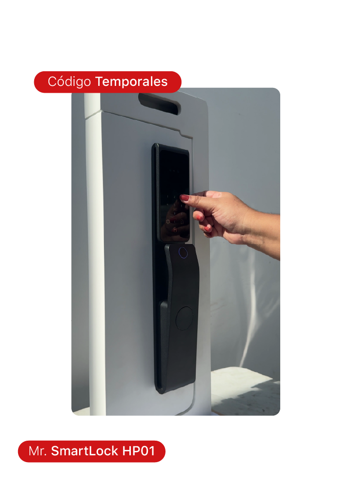 Cerradura digital inteligente con acceso por tarjeta y app móvil